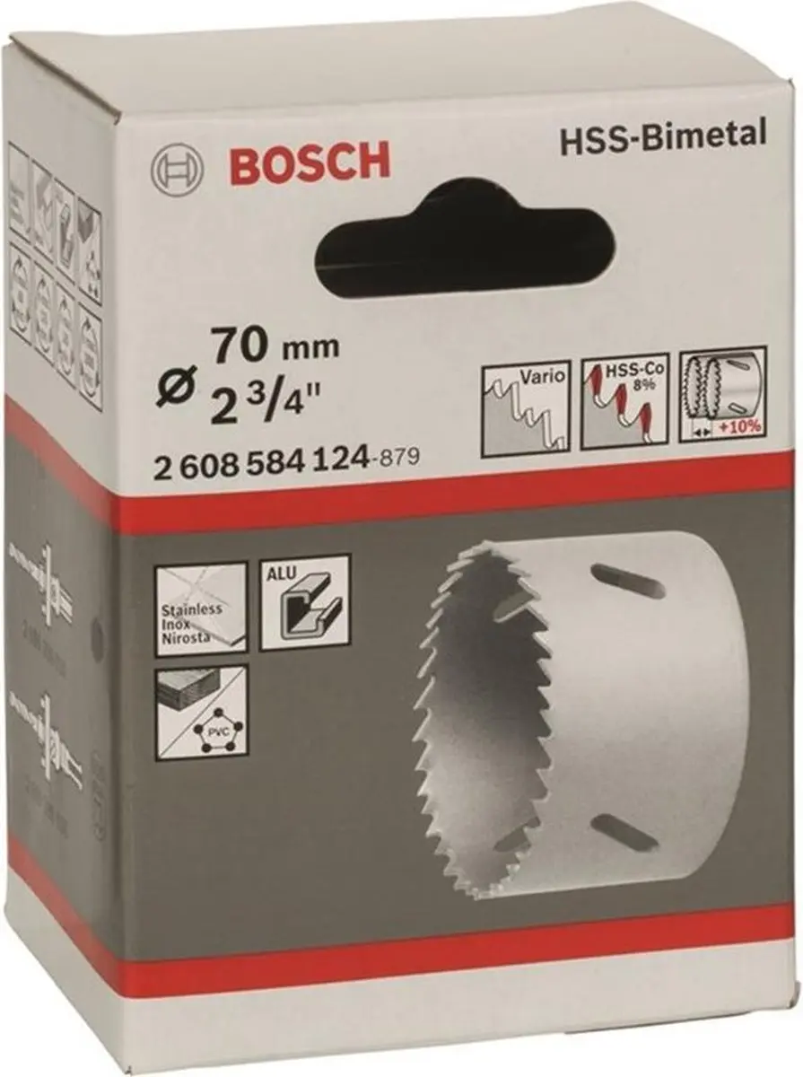Bosch HSS-Bimetaal Gatzaag 70mm - Metaal