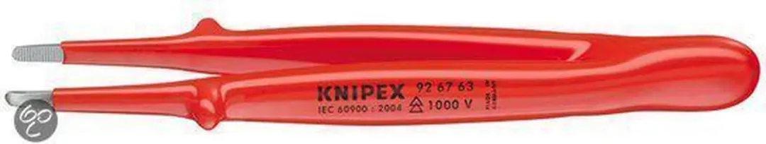 Knipex 926763 VDE Precisie Pincet 145mm - Rood/Zilver
