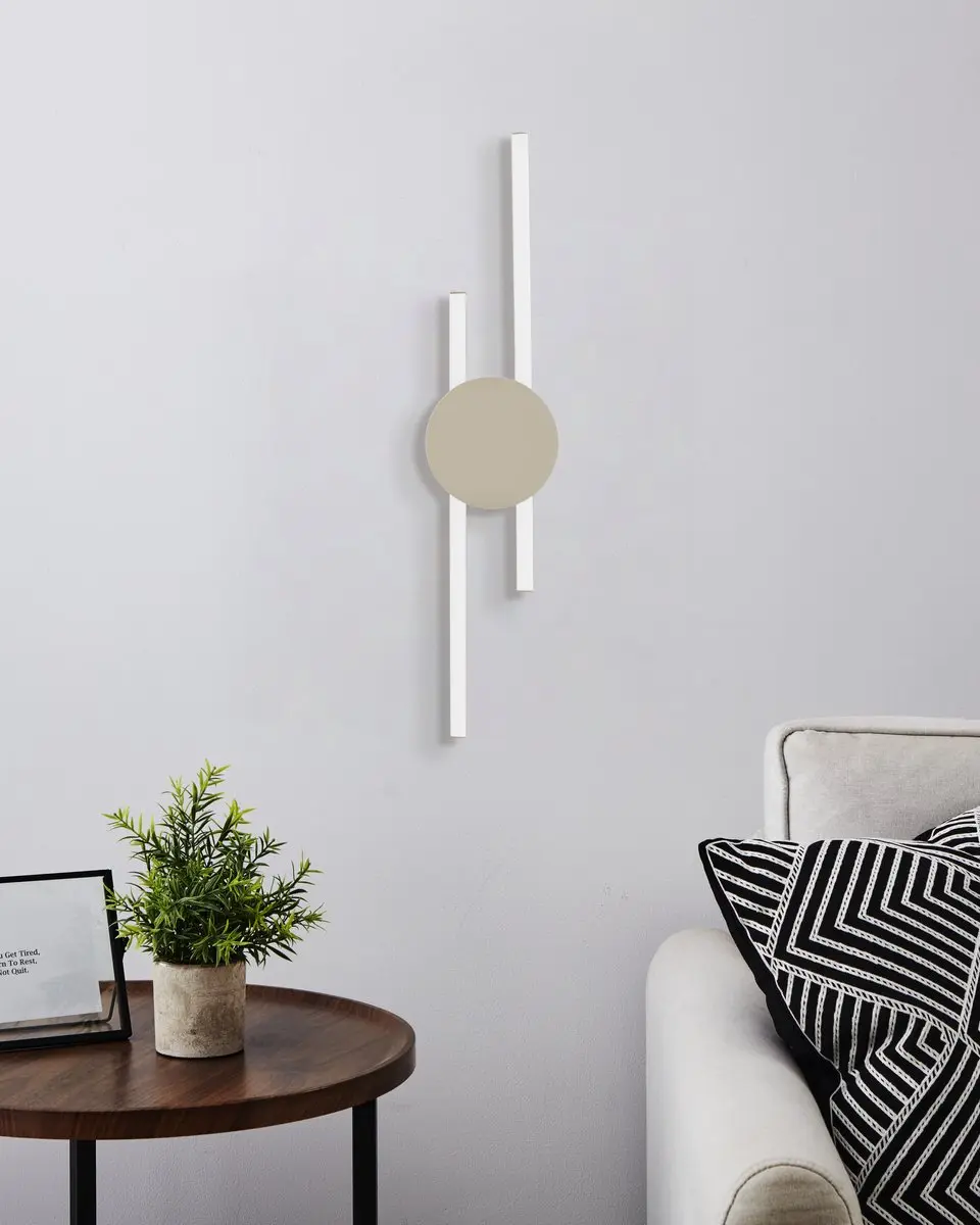 Eglo Venticello Plafondlamp LED 75cm - Zandkleur/Wit