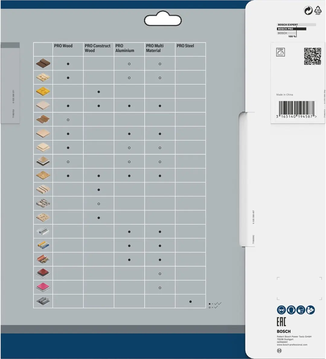 Bosch Professional Cirkelzaagblad Optiline T 2608640670 - Hout Ø250mm