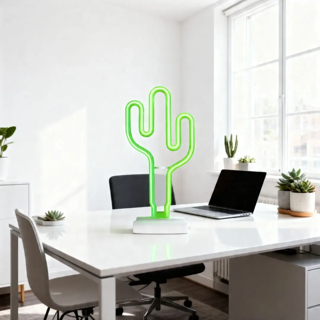 Grundig Neon Cactus Oplaadbare LED Tafellamp - Groen