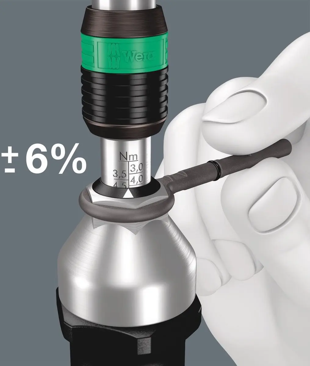 Wera Kraftform 3791069 Instelbare Momentschroevendraaier - 4.0-8.8 Nm - Groen
