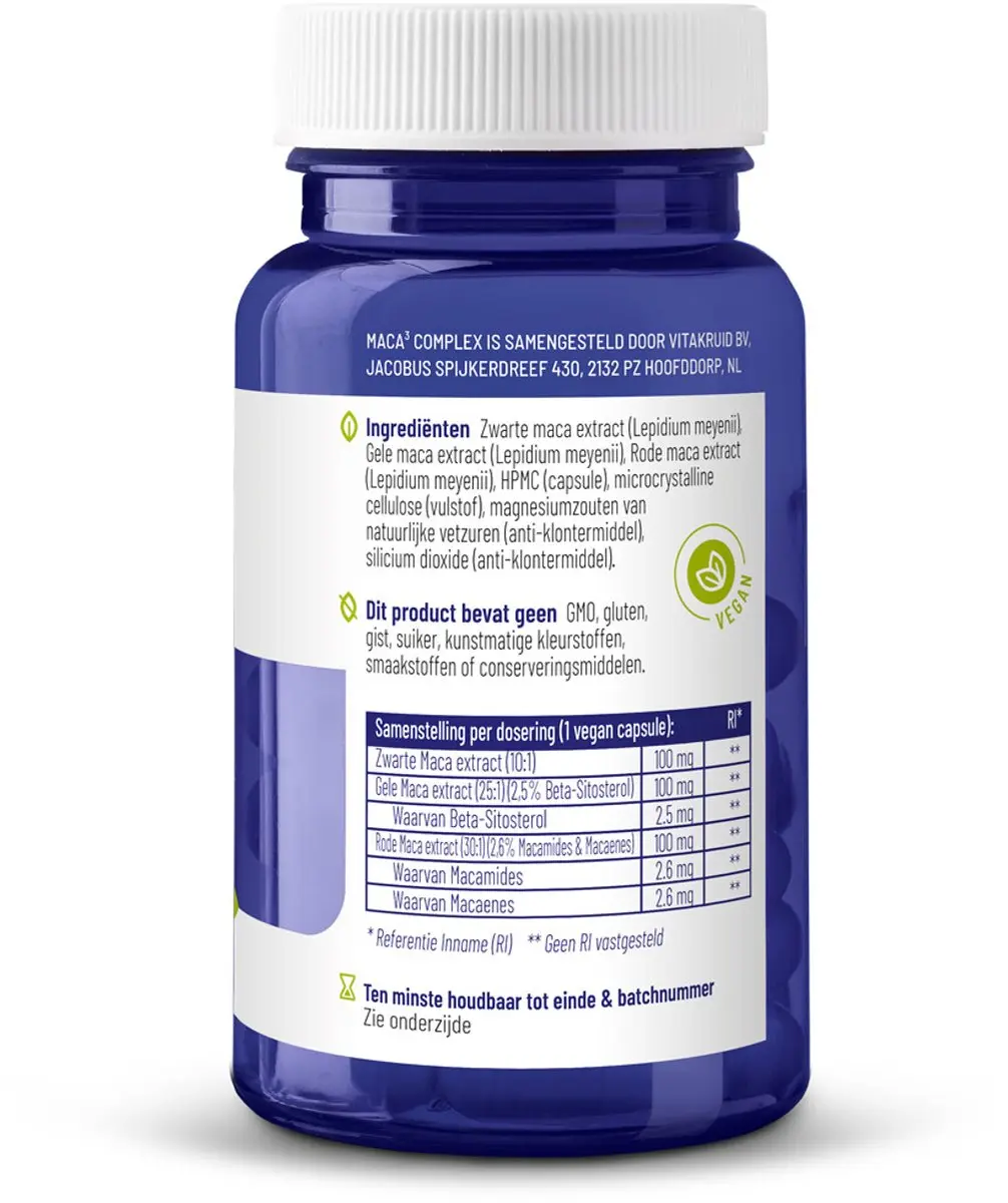 Vitakruid Maca Complex 180 Vegancapsules - 2x90