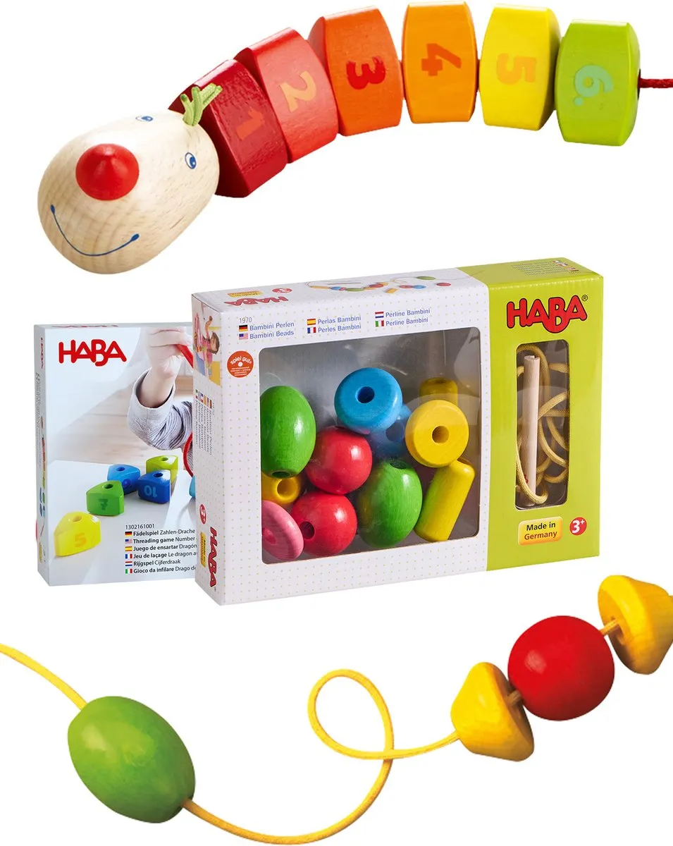 Haba Fädelspiele 1005580001 - 1-2 Spelers - Multicolor