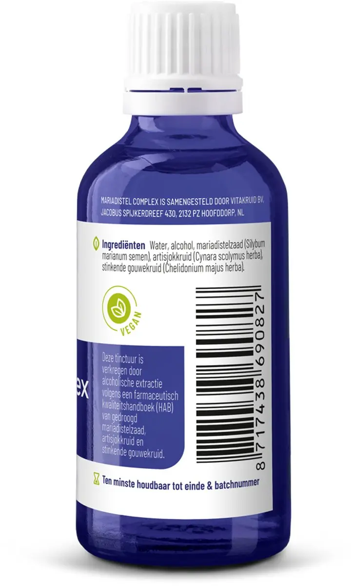 Vitakruid Mariadistel Complex Tinctuur 50ml