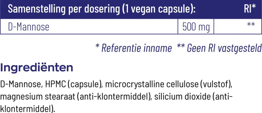 Vitakruid D-Mannose 90 Capsules