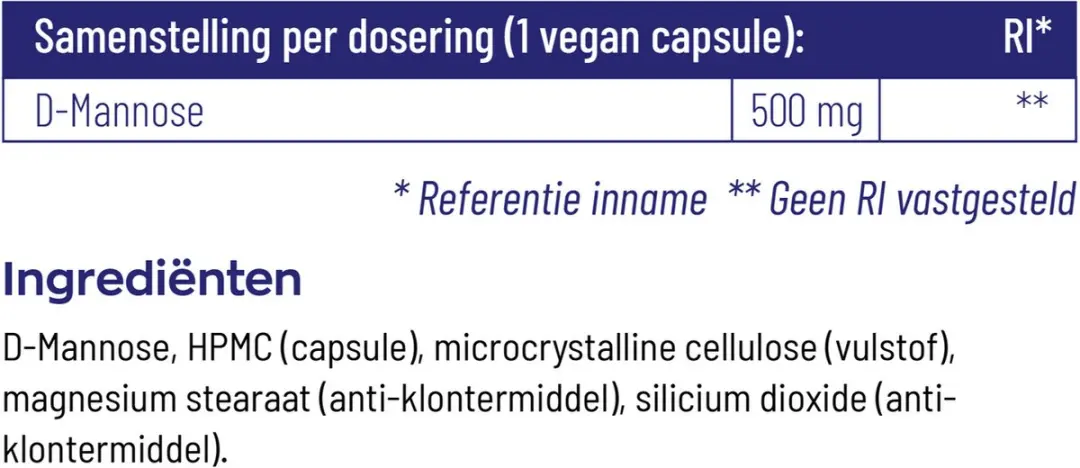 Vitakruid D-Mannose 90 Capsules