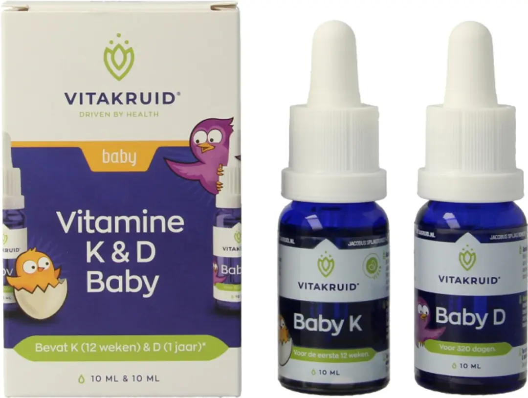 Vitakruid Baby Vitamine K & D 2x10ml - afbeelding 6 van 6