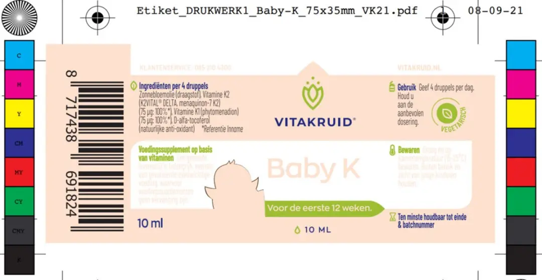 Vitakruid Vitamine K Baby 10ml