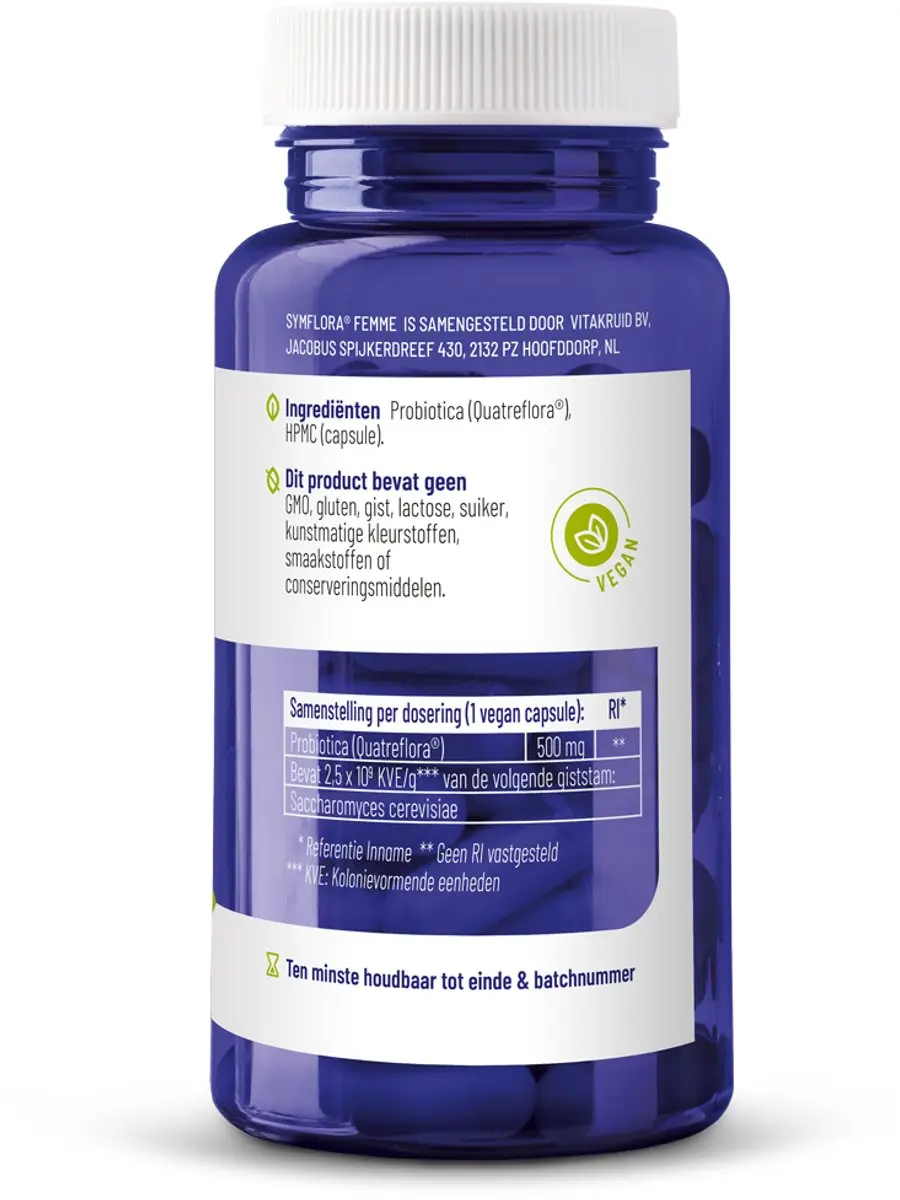 Vitakruid Symflora Femme 90 Vegacapsules
