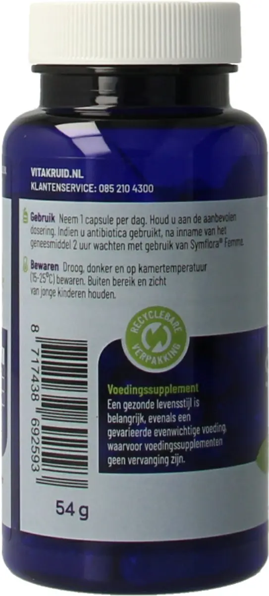 Vitakruid Symflora Femme 90 Vegacapsules