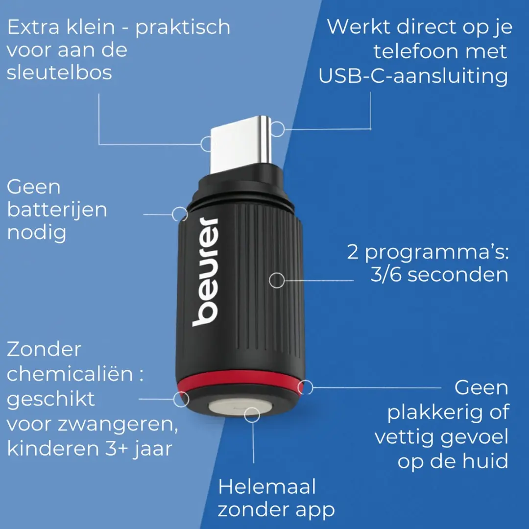 Beurer BiteX Go BR70 Insectenbeetheler - Zwart