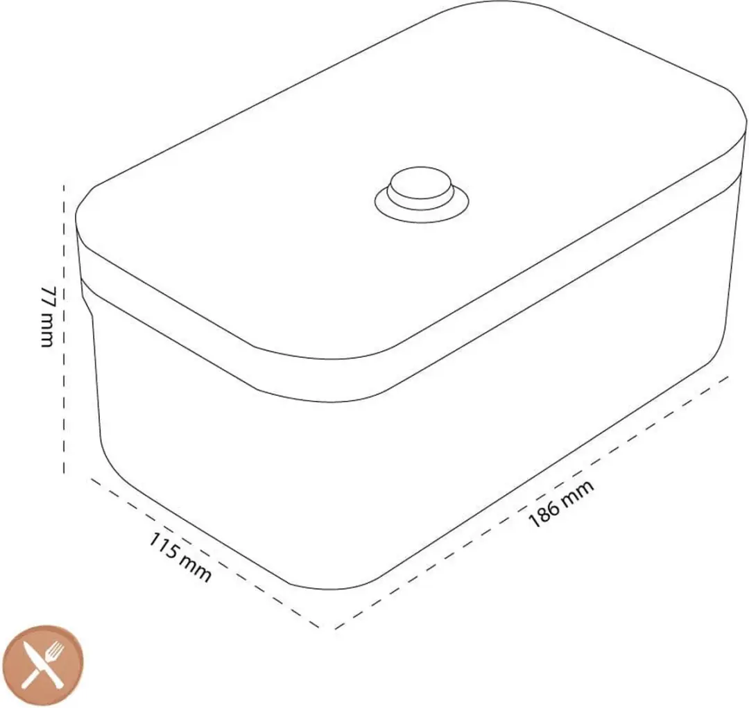 Zwilling Fresh & Save Vacuüm Lunchbox M - 0.8L - Semi-transparant
