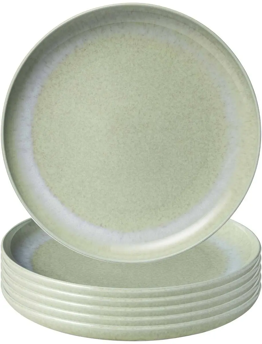 Villeroy & Boch Perlemor Alga Ontbijtborden 6 Stuks - 24cm Groen