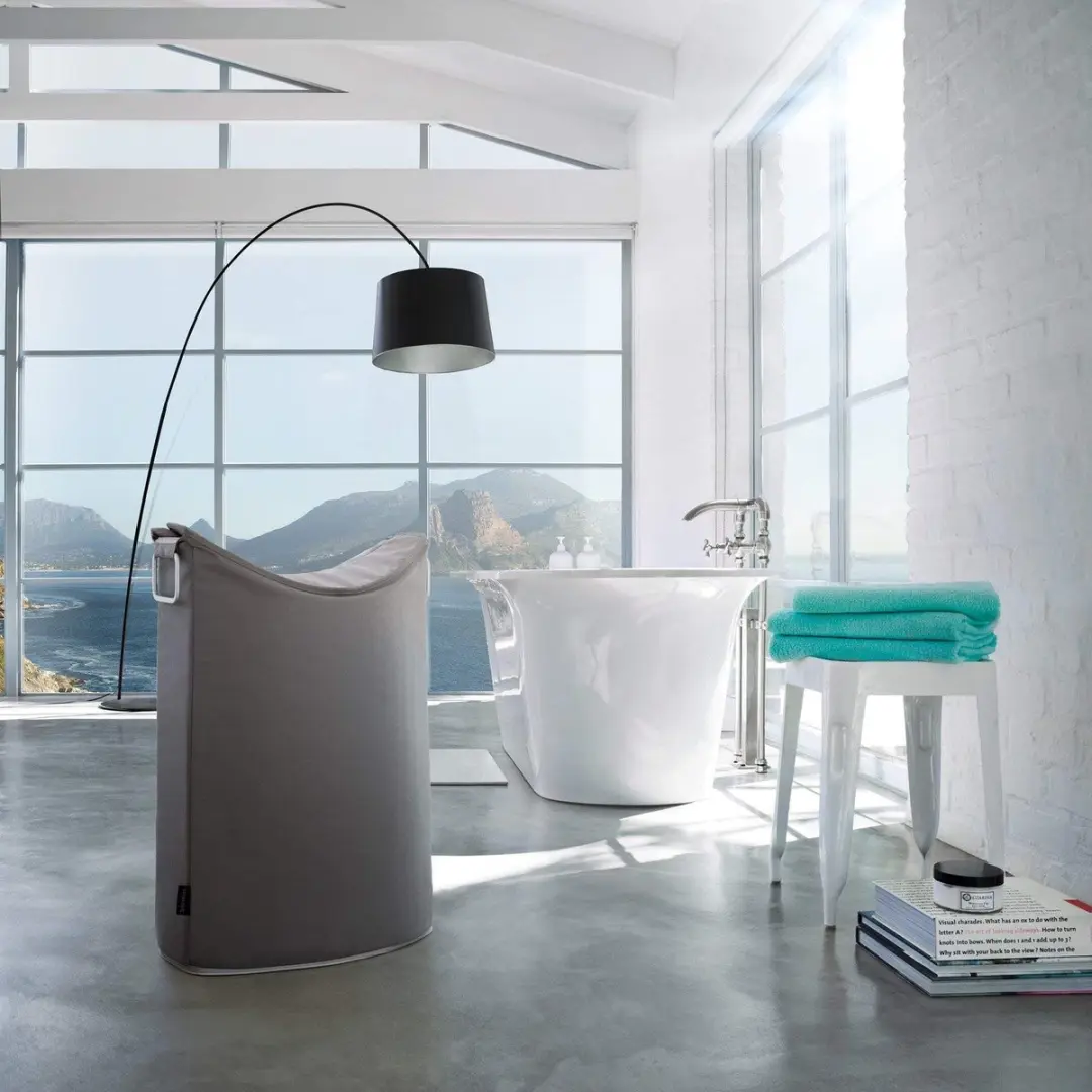 Blomus FRISCO Wasmand 65L - Zilvergrijs