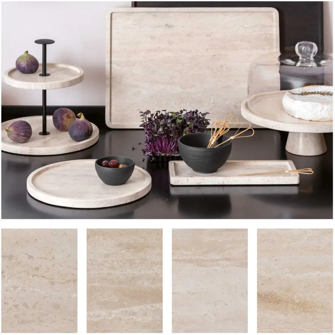 Villeroy & Boch Manufacture Travertine Servierschaal - Ø28cm - Beige