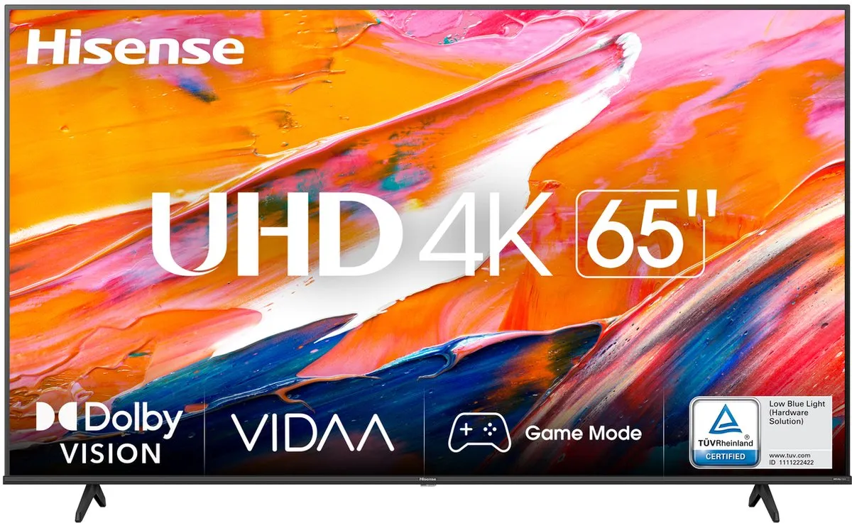 Hisense 65A6K 65 inch 4K LED TV - Zwart