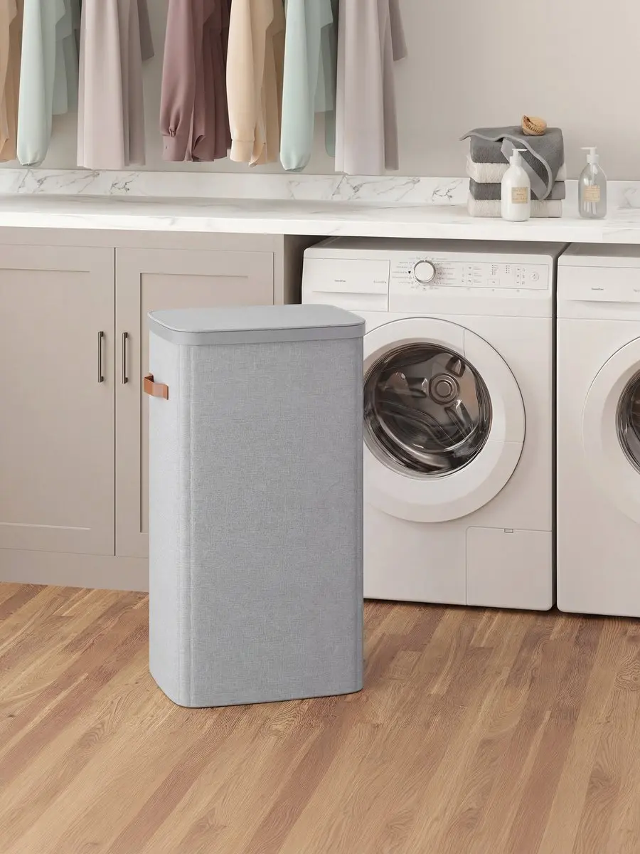 Songmics LCB811GD01 Wasmand 100L - Grijs - afbeelding 6 van 6