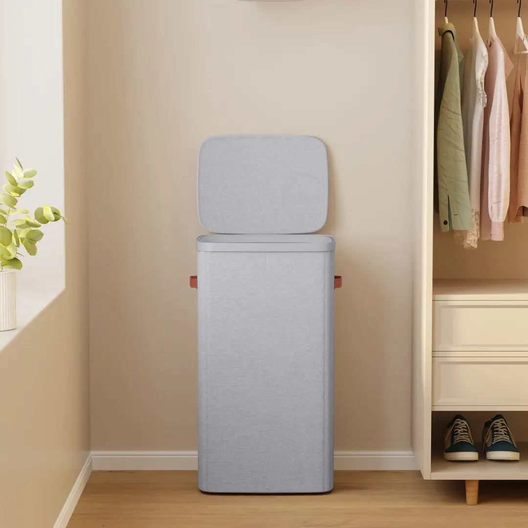 Songmics LCB811GD01 Wasmand 100L - Grijs