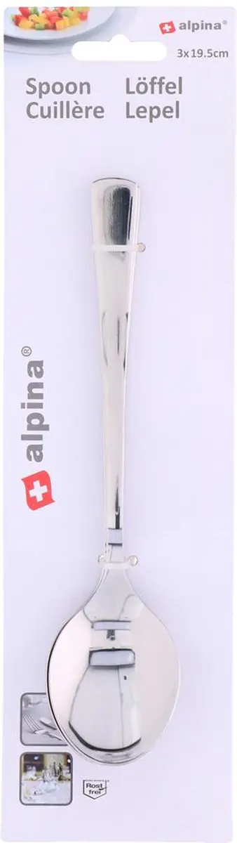 Alpina Spoon 3-delig 19,5cm - 2,5mm - Roestvrij staal - afbeelding 2 van 2