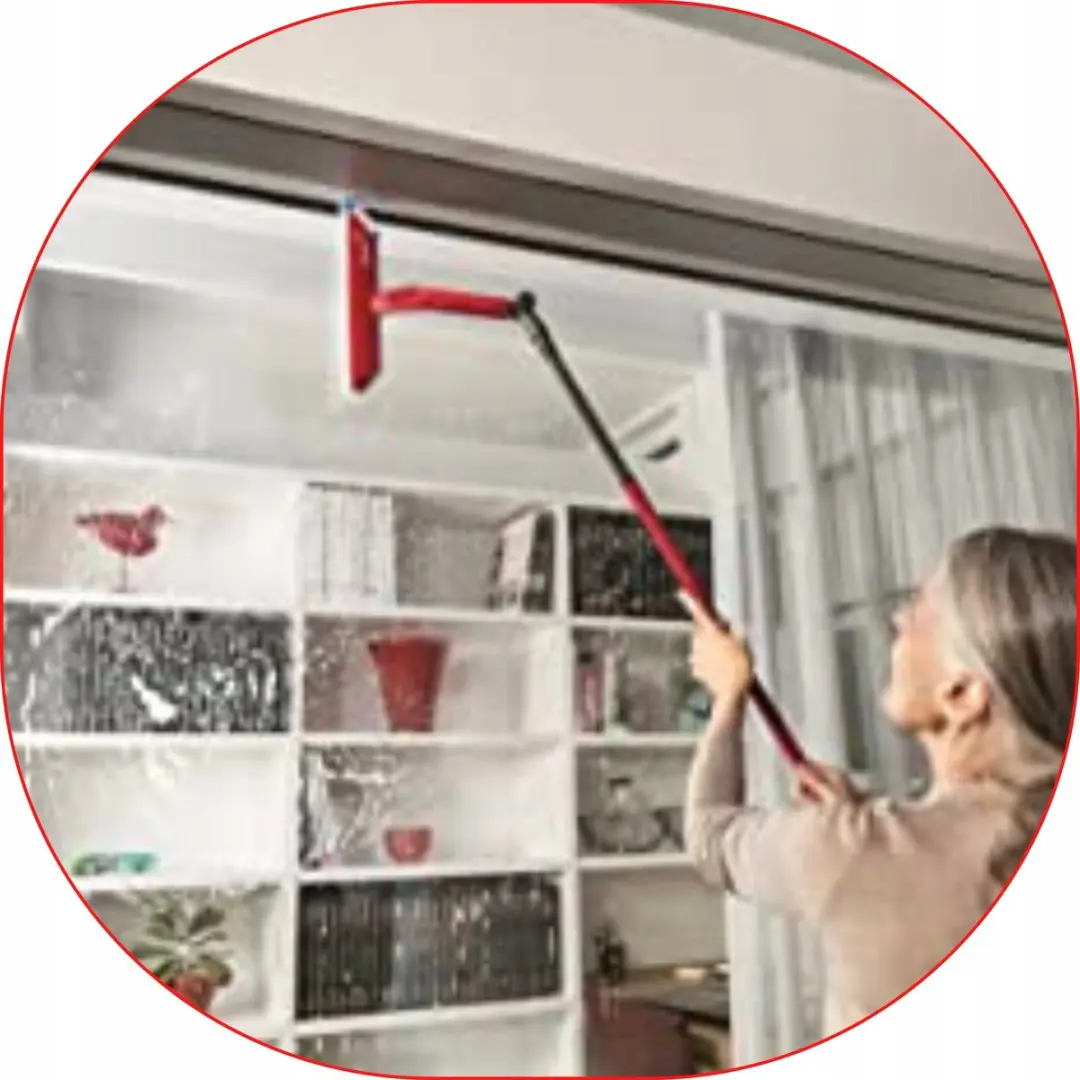 Vileda Telescopische Ramenwasser - 2-in-1 Zwart