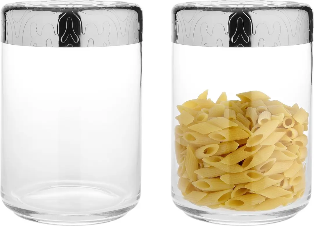 Alessi Dressed Marcel Wanders Voorraadpot 1000ml - RVS/Glas