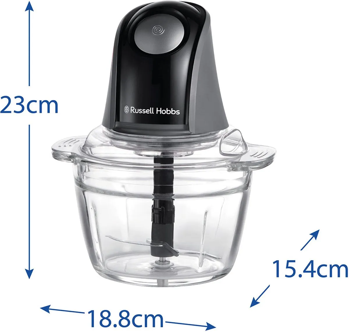 Russell Hobbs Desire Mini Hakmolen 350W - 500ml - Antraciet - afbeelding 6 van 6