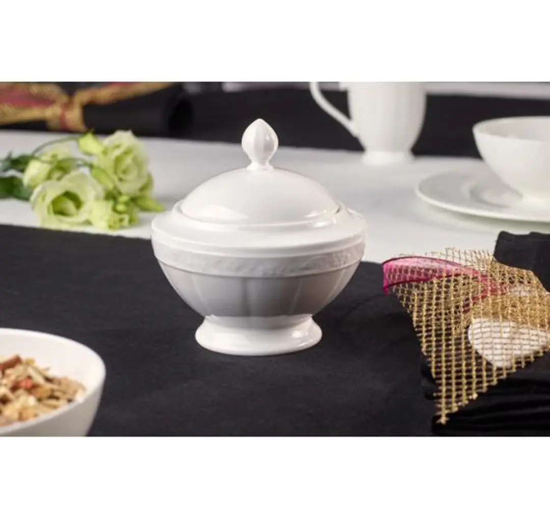 Villeroy & Boch White Pearl Suikerpot 1043890960