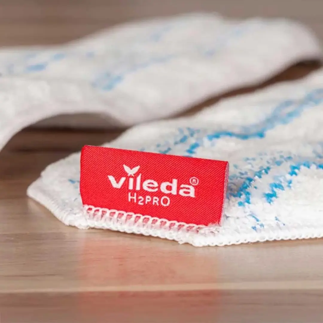 Vileda H2Pro Flatmop Vervanging - 3 Stuks Blauw/Wit