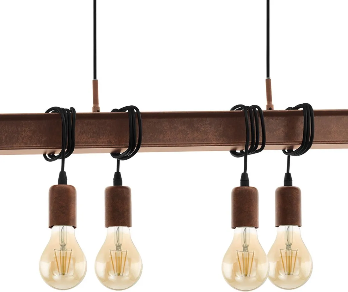 Eglo Townshend 4 Hanglamp - Antiek-Bruin