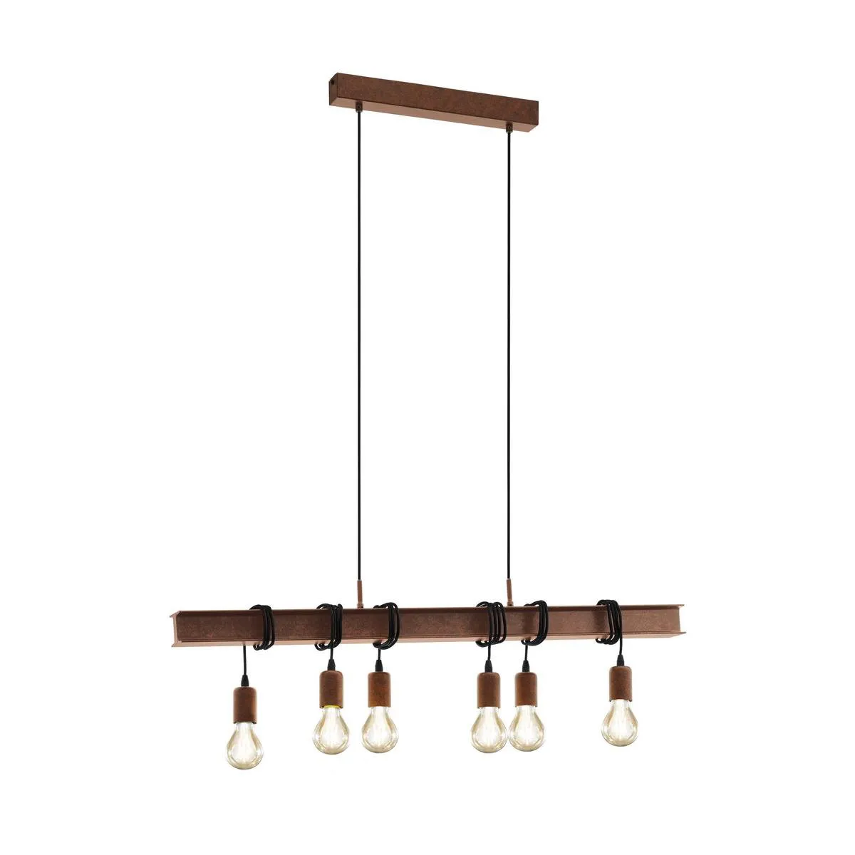 Eglo Townshend 4 Hanglamp - Antiek-Bruin