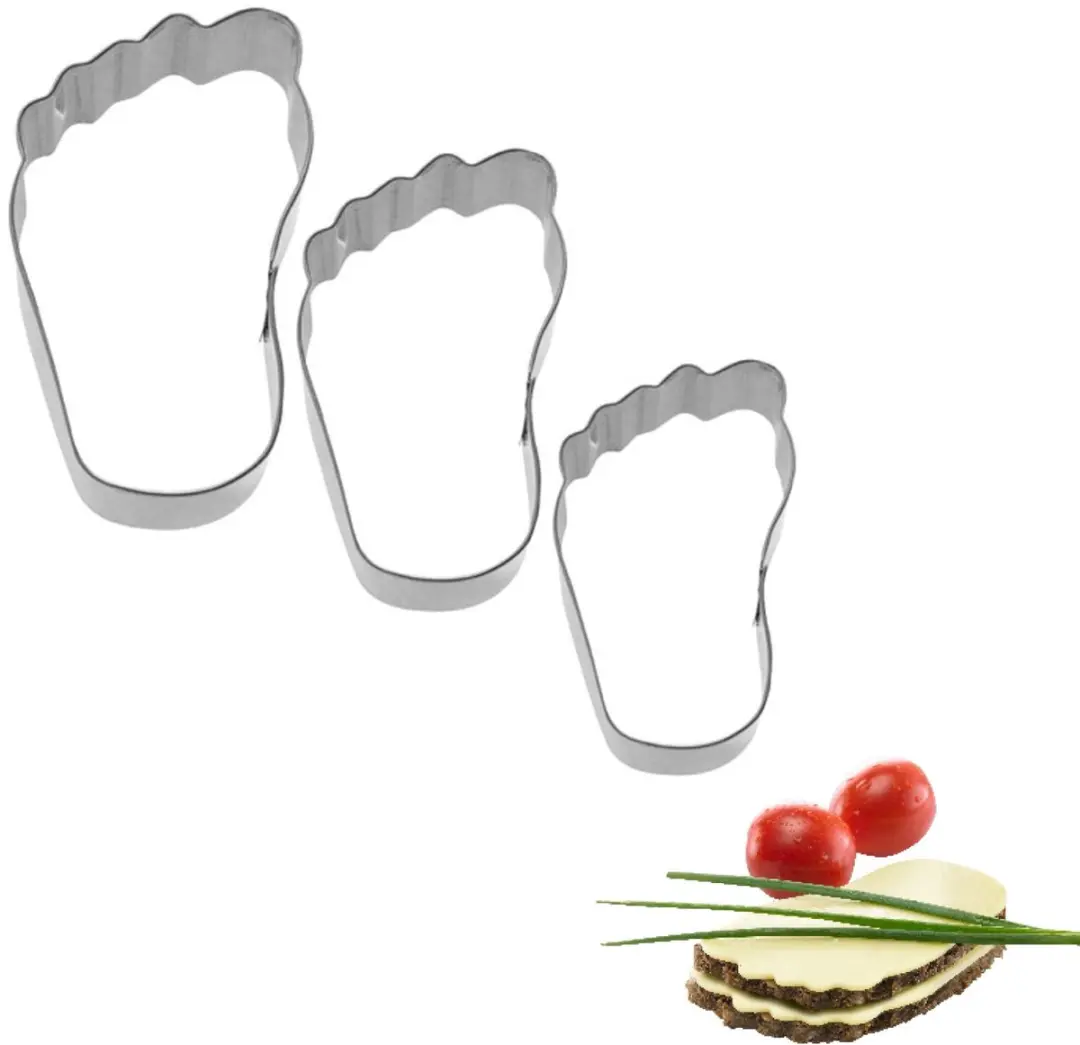 Westmark Kaasvoeten Koekjesvormset 3-delig - Roestvrij staal - Zilver - afbeelding 6 van 6