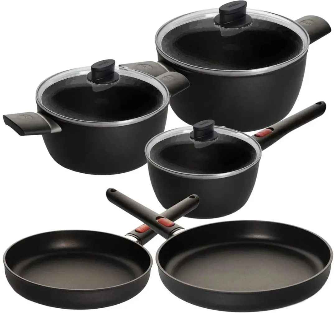 Woll Eco Lite Pannenset 8-delig - Zwart