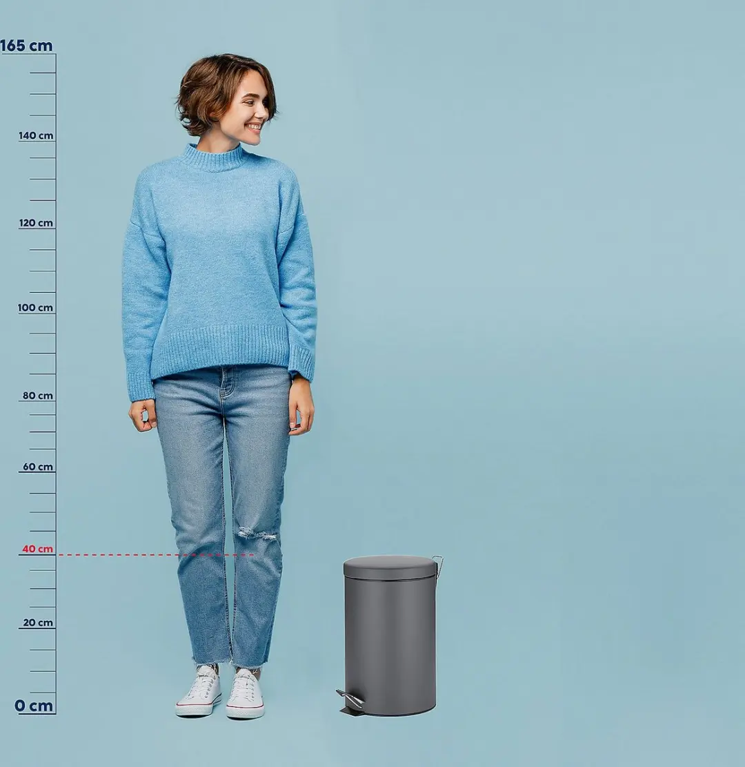 Kela Keuken Afvalemmer Timon 12L - Grijs