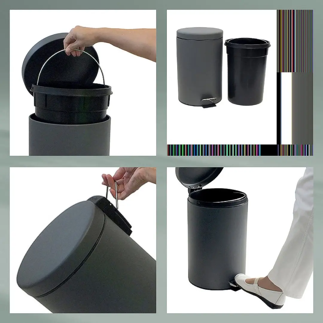 Kela Keuken Afvalemmer Timon 12L - Grijs