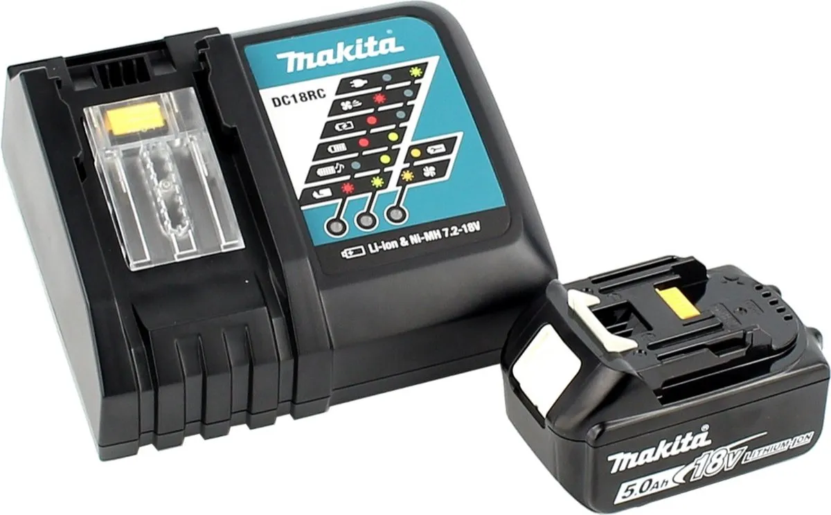 Makita DCO 180 RT1J Accu-Rotatiesnijder 18V - 5,0Ah - met oplader
