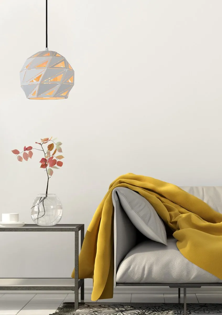 Lucide Malunga Hanglamp Ø25cm - 1xE27 Wit