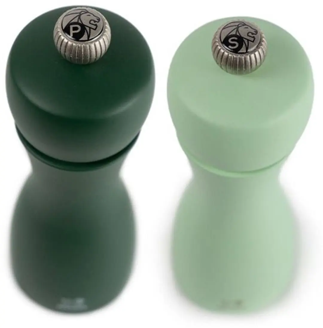 Peugeot Tahiti Duo Peper- en Zoutmolen Hout Groen - 15cm