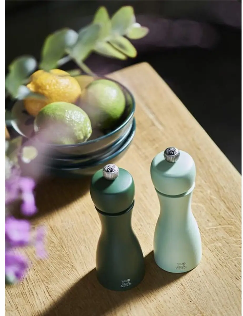 Peugeot Tahiti Duo Peper- en Zoutmolen Hout Groen - 15cm