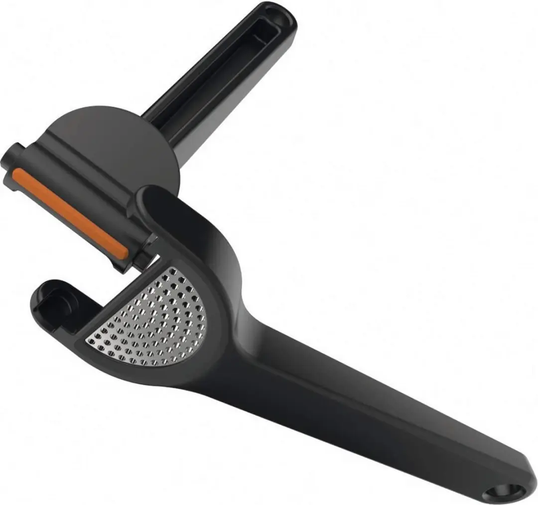 Fiskars Functional Form Knoflookpers 1028361 - Zwart/Oranje
