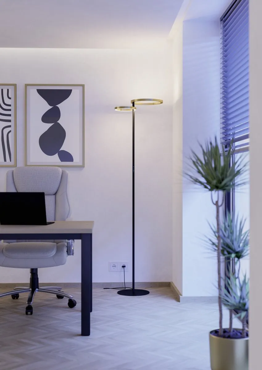 Eglo Castelpoto 1 Staande lamp - LED - Wit/Goud