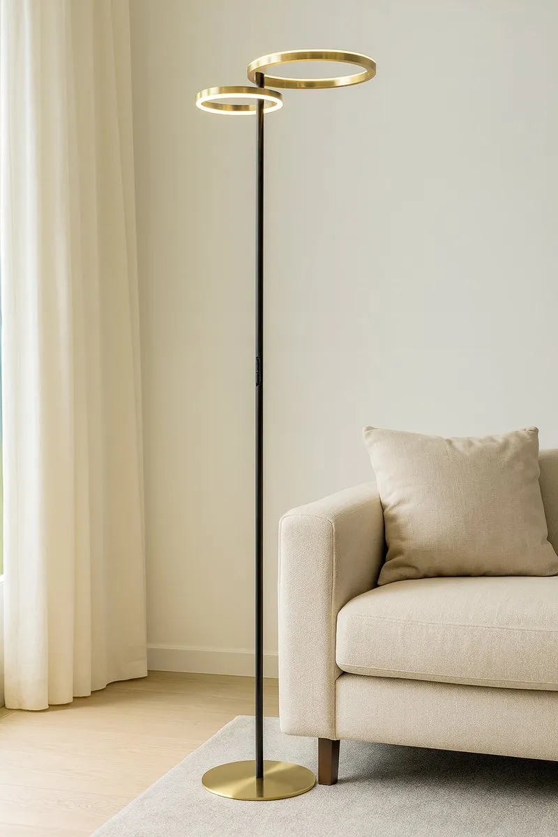 Eglo Castelpoto 1 Staande lamp - LED - Wit/Goud
