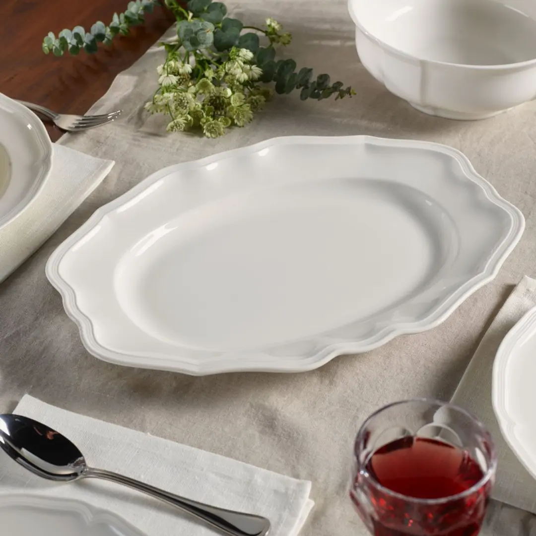Villeroy & Boch Manoir Vleesschaal 37cm - Wit