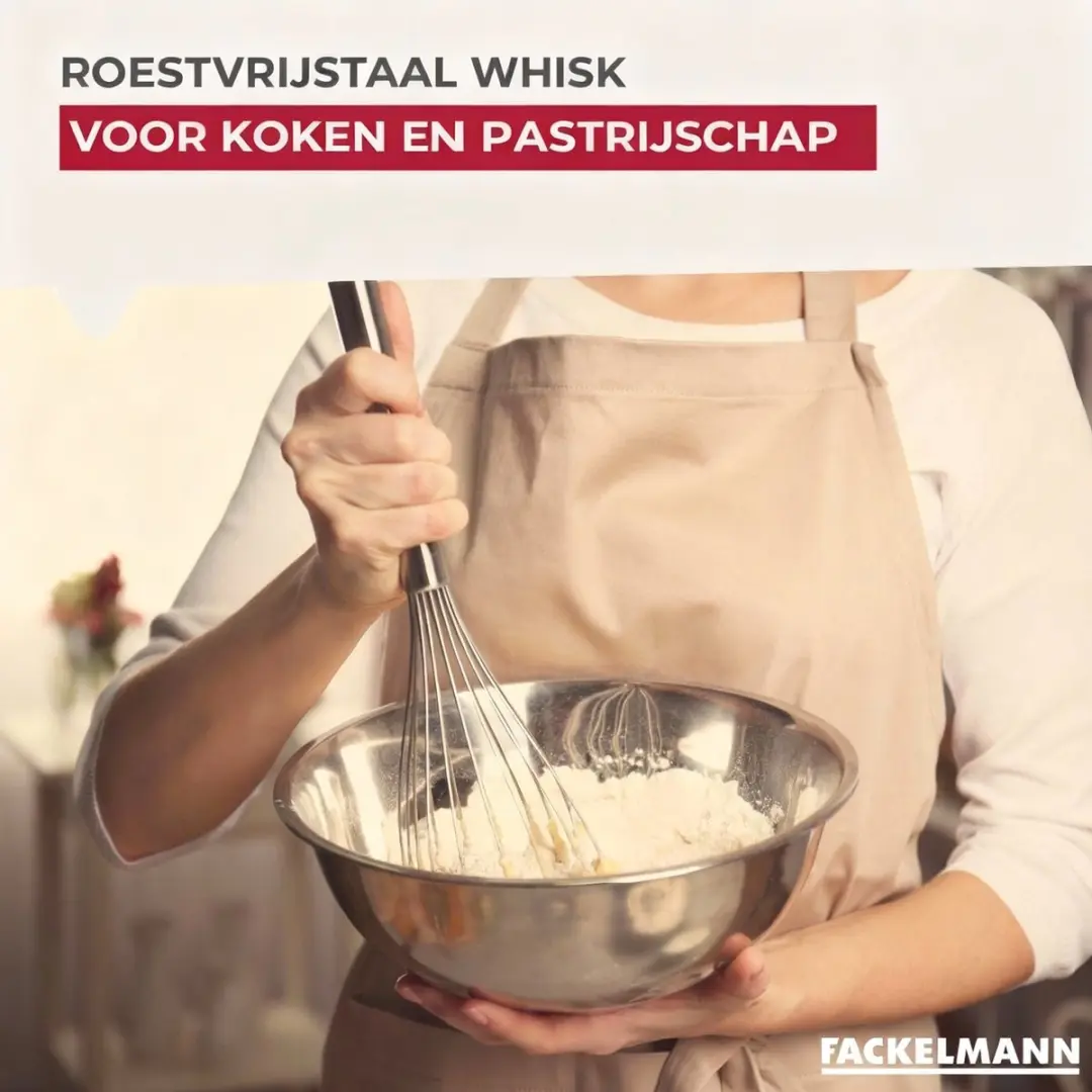 Fackelmann Roestvrijstalen Garde 26cm - Grijs