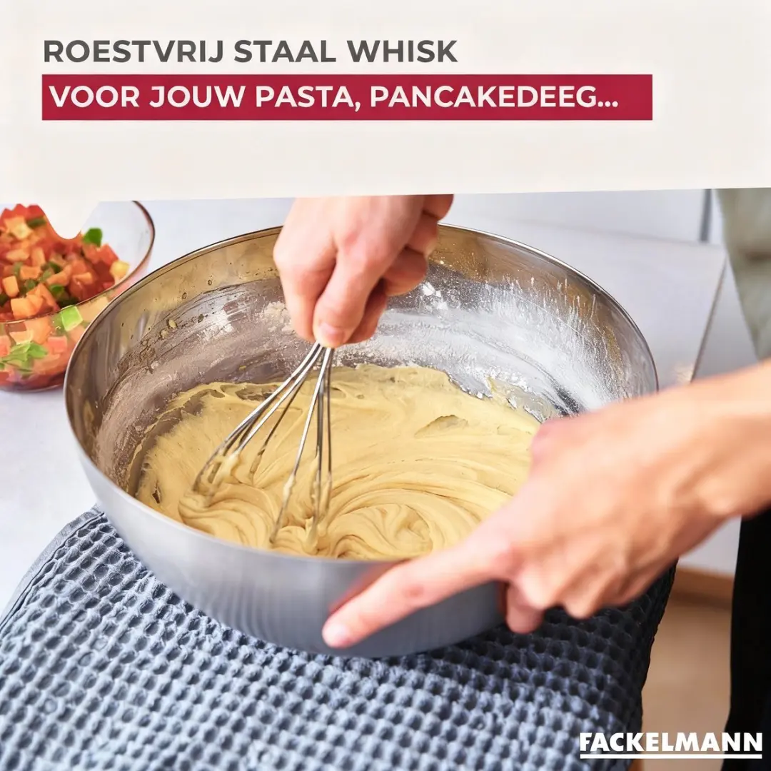 Fackelmann Roestvrijstalen Garde 26cm - Grijs