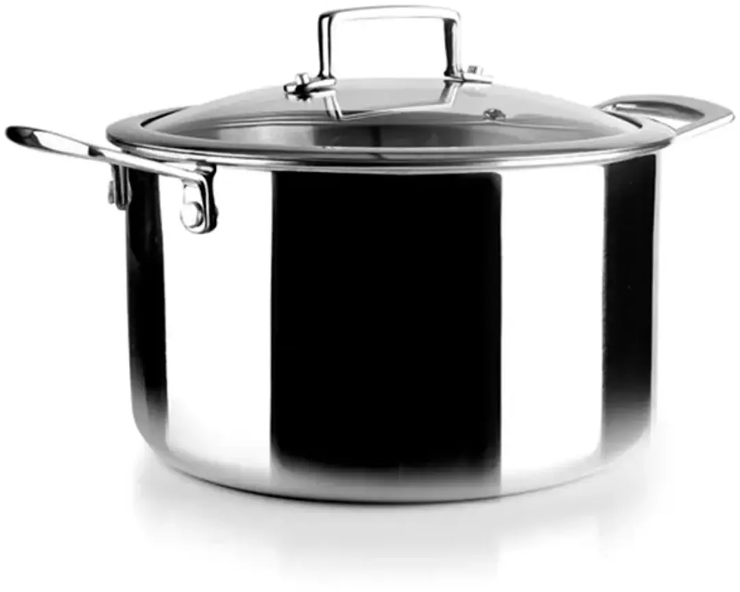 Ibili Triply Natural Stoofpot 22cm - Zilver