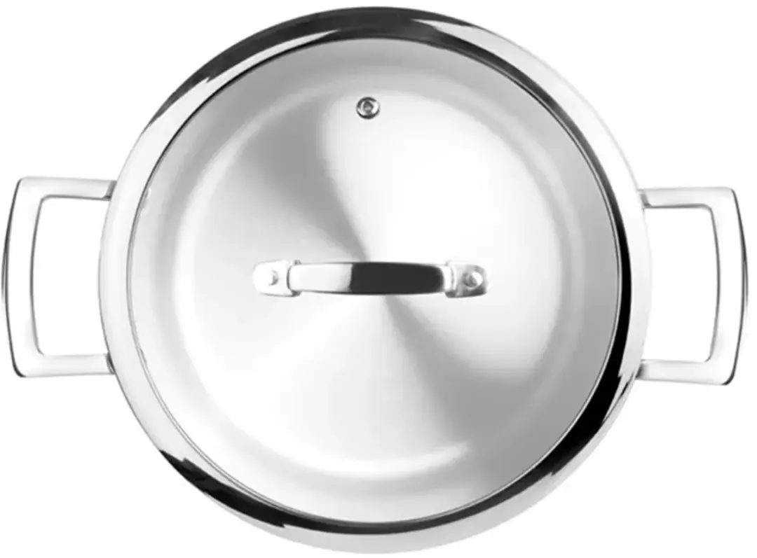 Ibili Triply Natural Stoofpot 22cm - Zilver