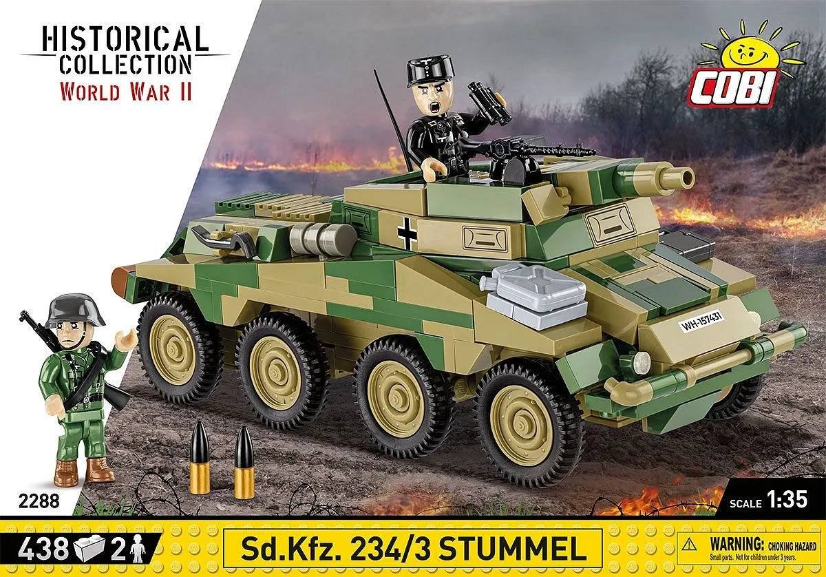 Cobi SD.KFZ 234/3 Stomp - 438 Onderdelen - Meerkleurig