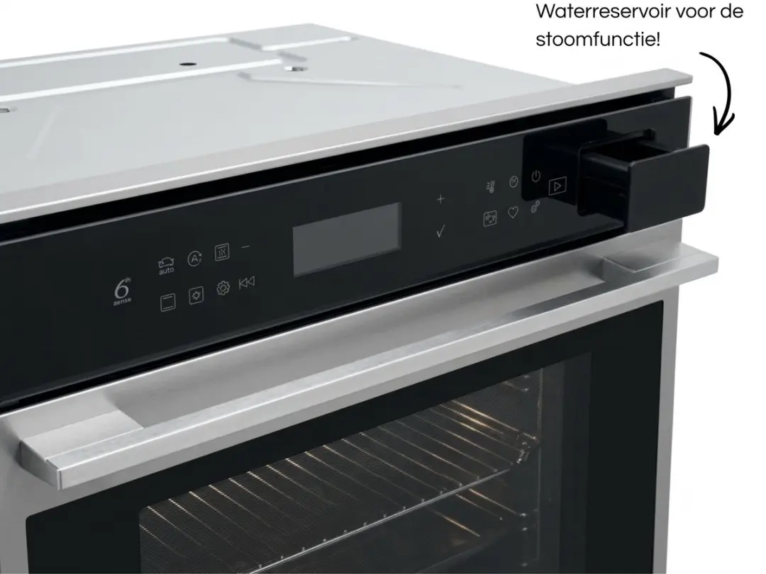 Whirlpool W7OSPIXOC Inbouwoven 73L - Pyrolyse Zelfreiniging - Turbo Hetelucht + Stoom - RVS/Zwart - afbeelding 6 van 6
