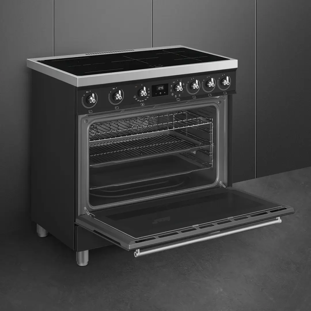Smeg C9IMMB2 Inductiefornuis 90cm - Mat Zwart